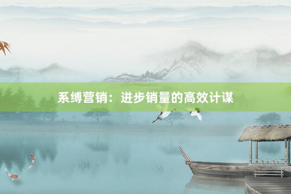 系缚营销：进步销量的高效计谋